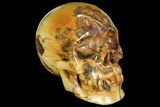 Realistic, Carved Agate Skull #111217-1